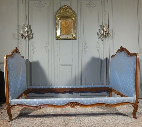 Lit Louis XV bleu 1