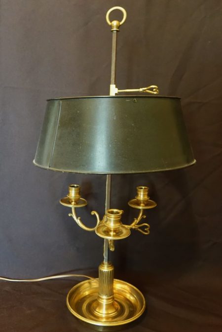 lampe bouillotte bronze doré 1