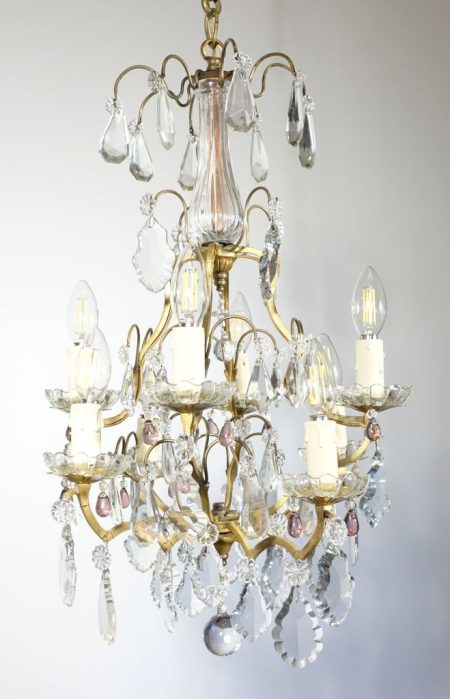 lustre bronze huit bras 1