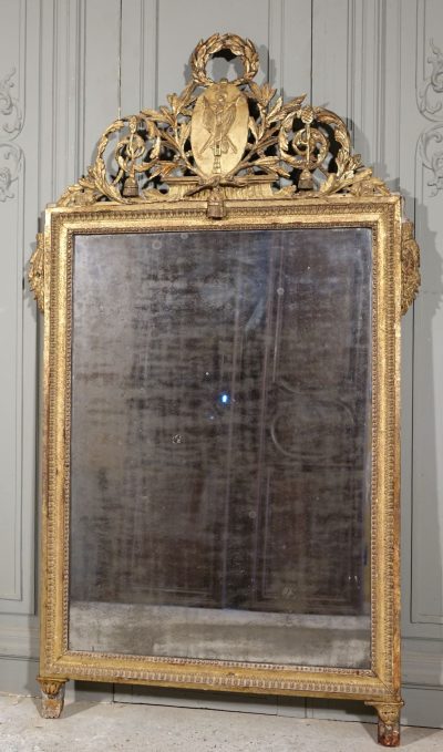 miroir fronton Louis XVI 1