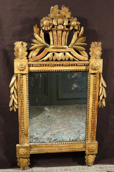 miroir fronton époque Louis XVI 1