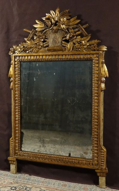 miroir fronton style Louis XVI 1