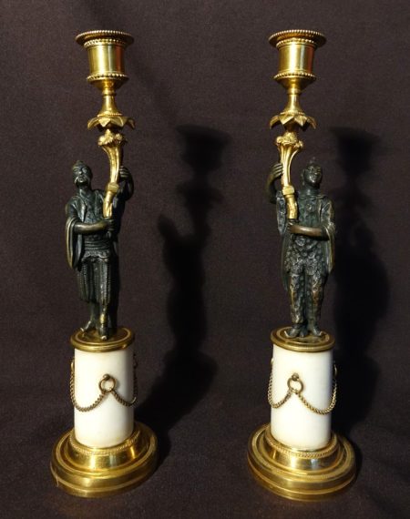 paire de bougeoirs aux chinois 1